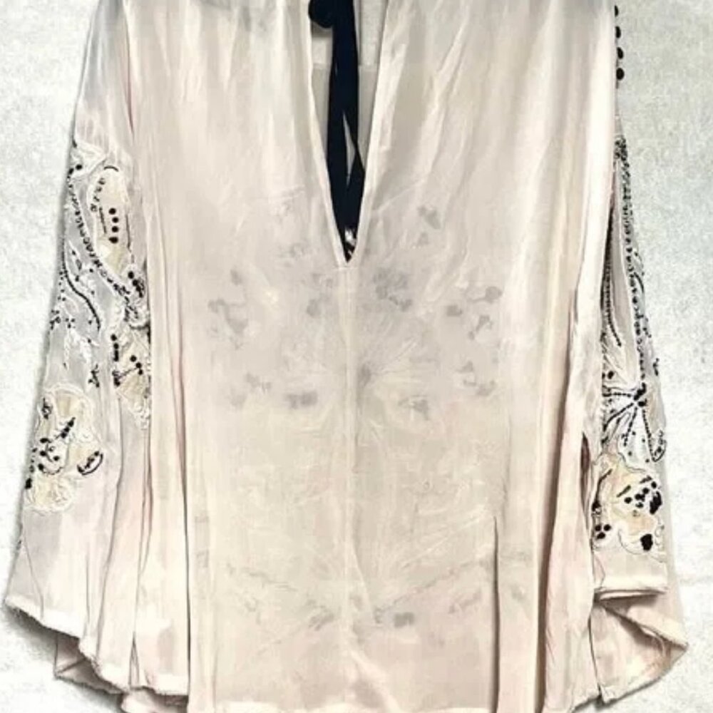 NWT $149 Zara Limited Edition Embroidered Blouse - MEDIUM - Picture 6 of 12
